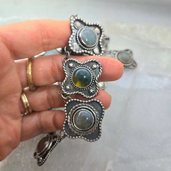Fancy Jasper Necklace, Sterling Silver
