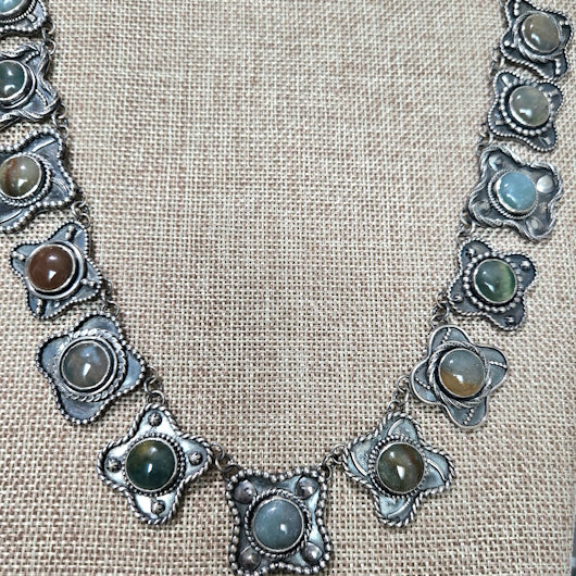 Fancy Jasper Necklace, Sterling Silver