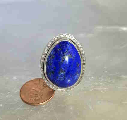 Lapis Ring-pear shaped