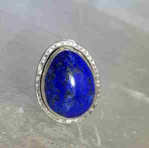 Lapis Ring-pear shaped