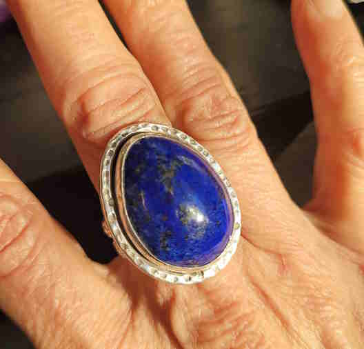 Lapis Ring-pear shaped