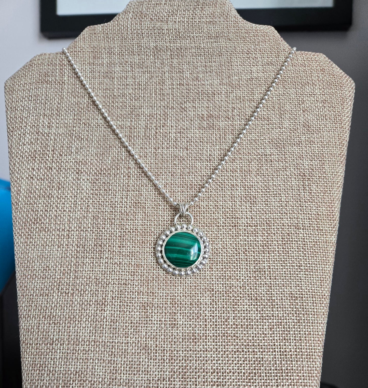 Malachite Pendant Necklace