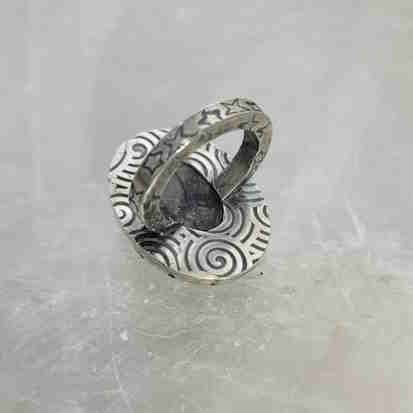 Picasso Marble Sterling Silver Ring