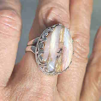 Pink Opal Ring