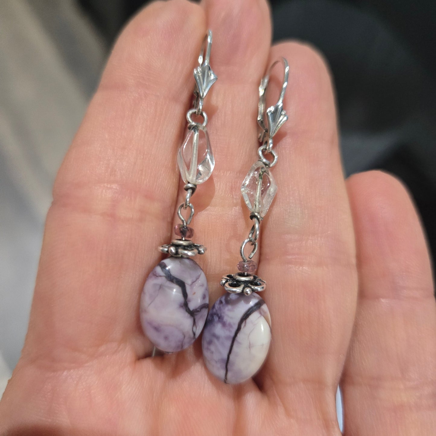 Tiffany Stone Dangle Earrings