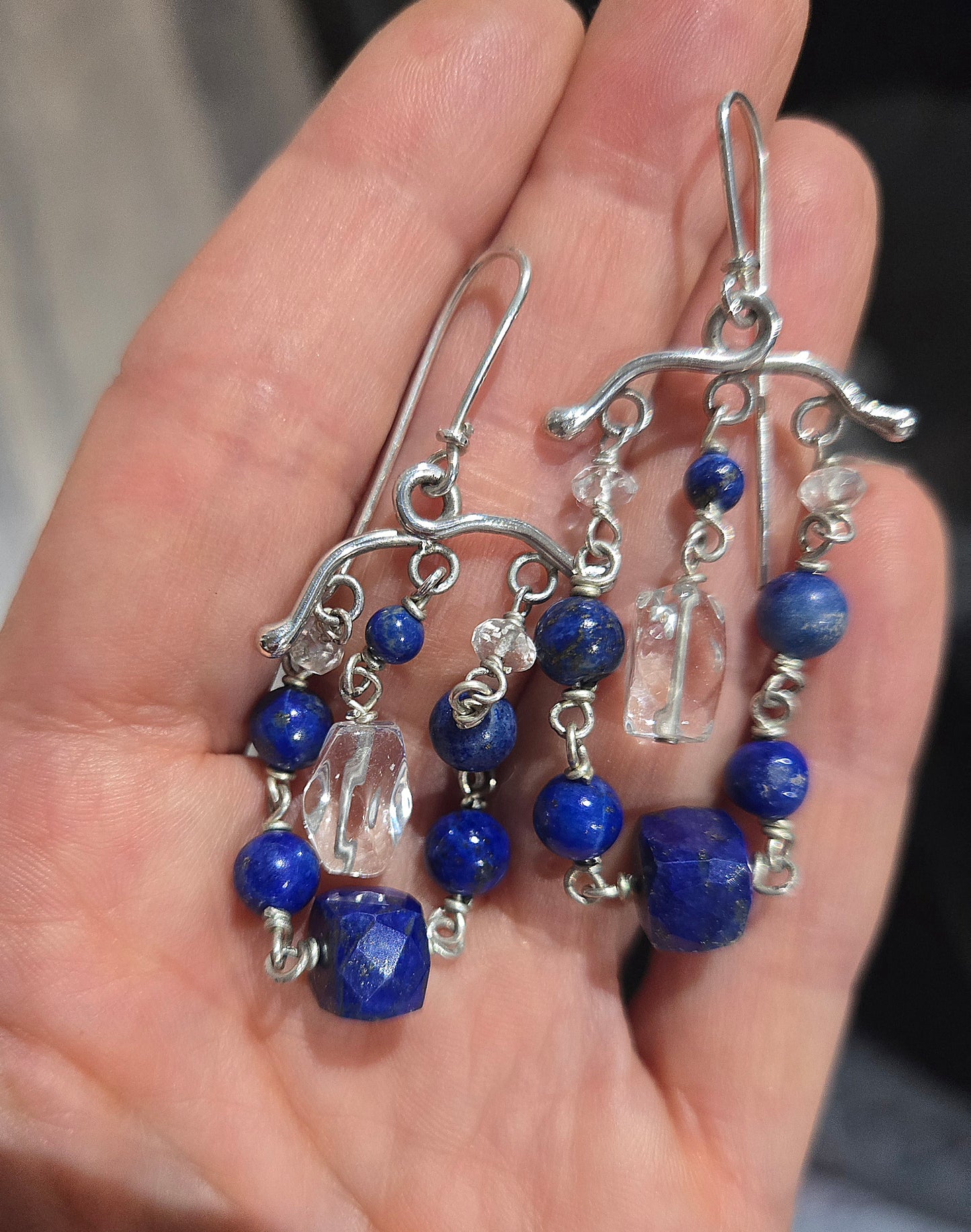 Lapis Chandelier Earrings