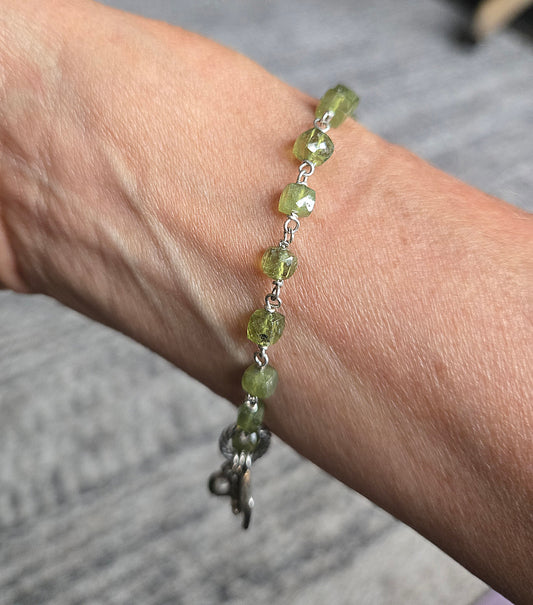 Peridot Sterling Silver Bracelet