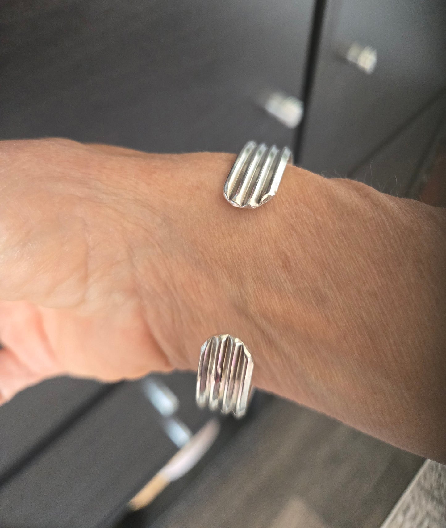 Herkimer Diamond Sterling Silver Cuff Bracelet