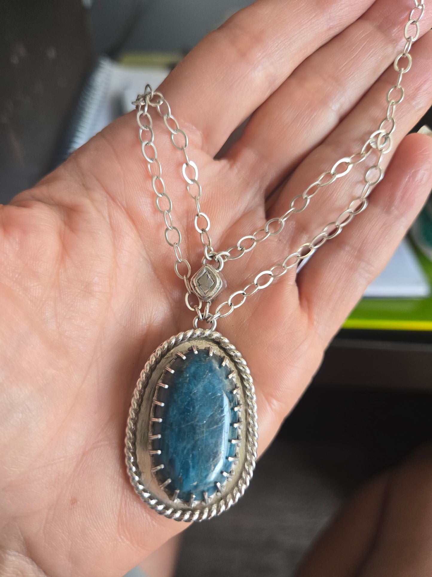 Apatite Pendant Necklace