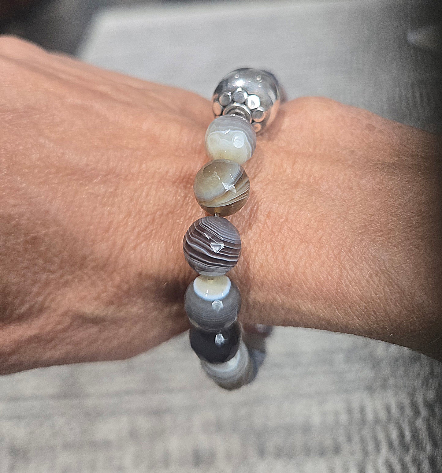 Botswana Agate Stretch Bracelet