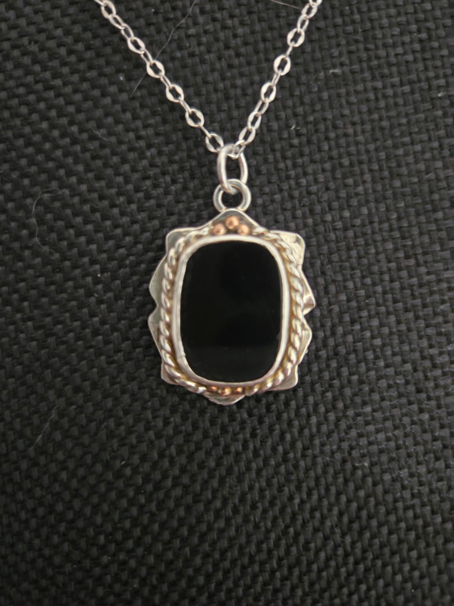 Black Onyx Pendant Necklace