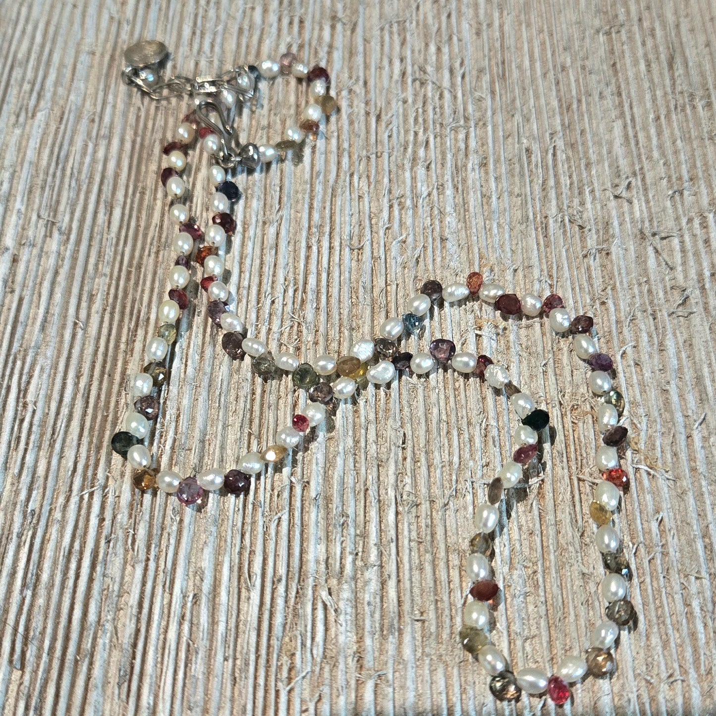 Multifunctional Freshwater Pearl and Multi-Color Gemstone Briolette Necklace/Bracelet