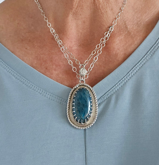 Apatite Pendant Necklace