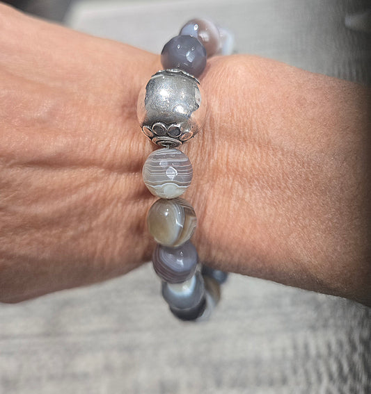 Botswana Agate Stretch Bracelet