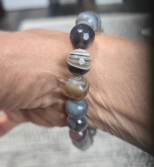 Botswana Agate Stretch Bracelet