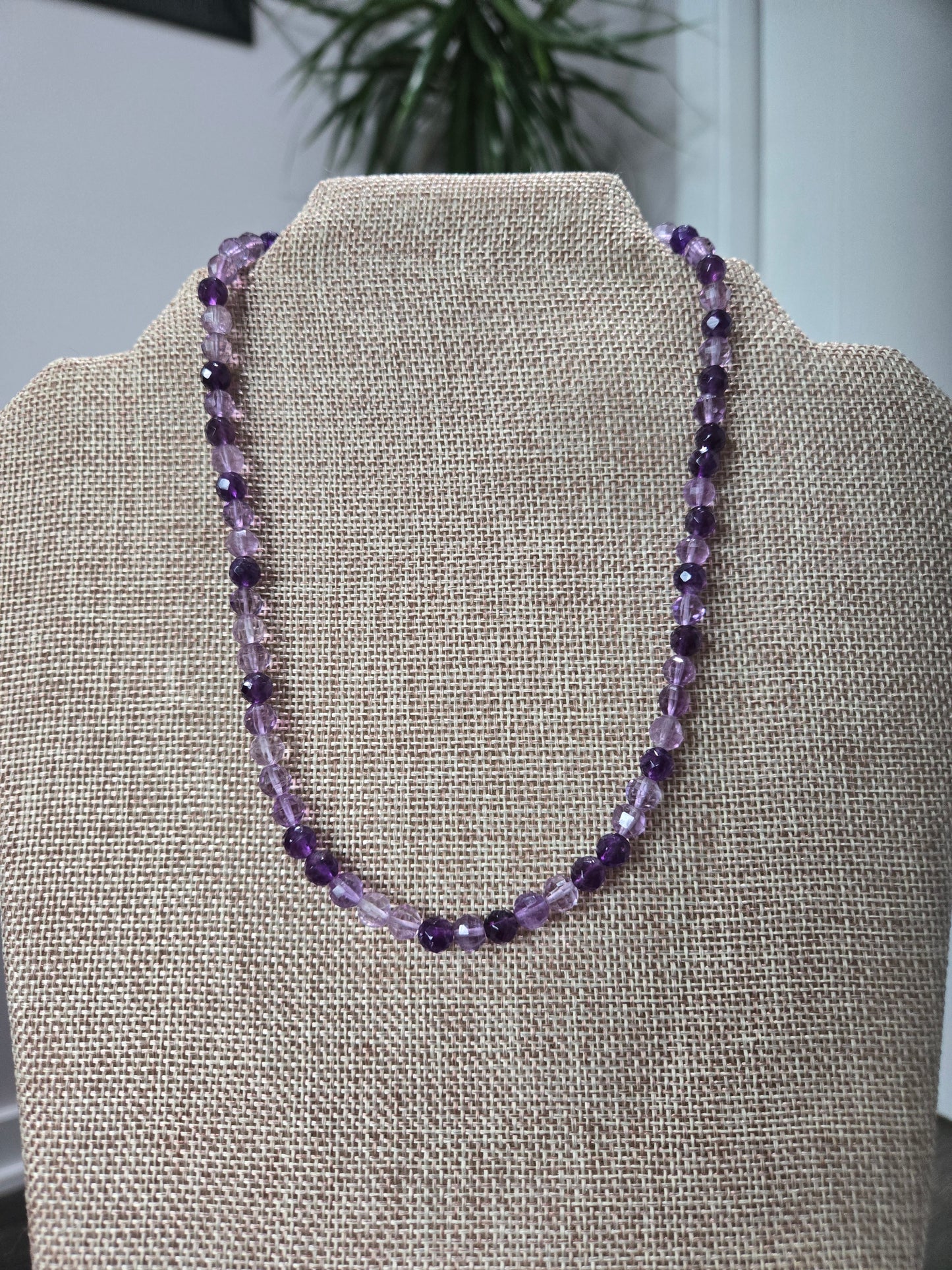 Faceted Amethyst Necklace