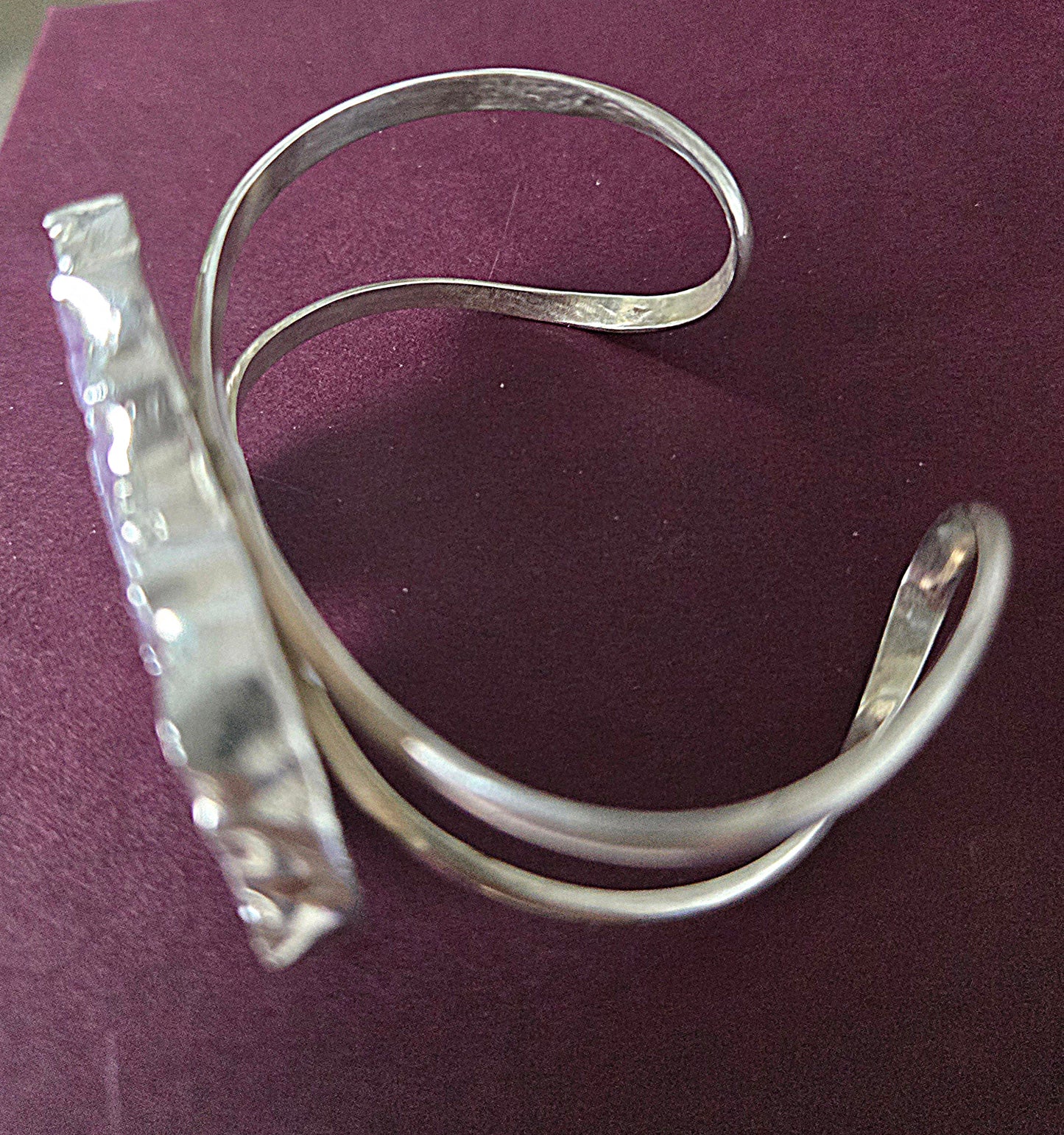 Double Amethyst Geode Cuff