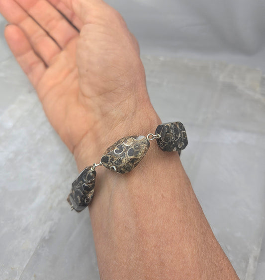 Turritella Agate Bracelet