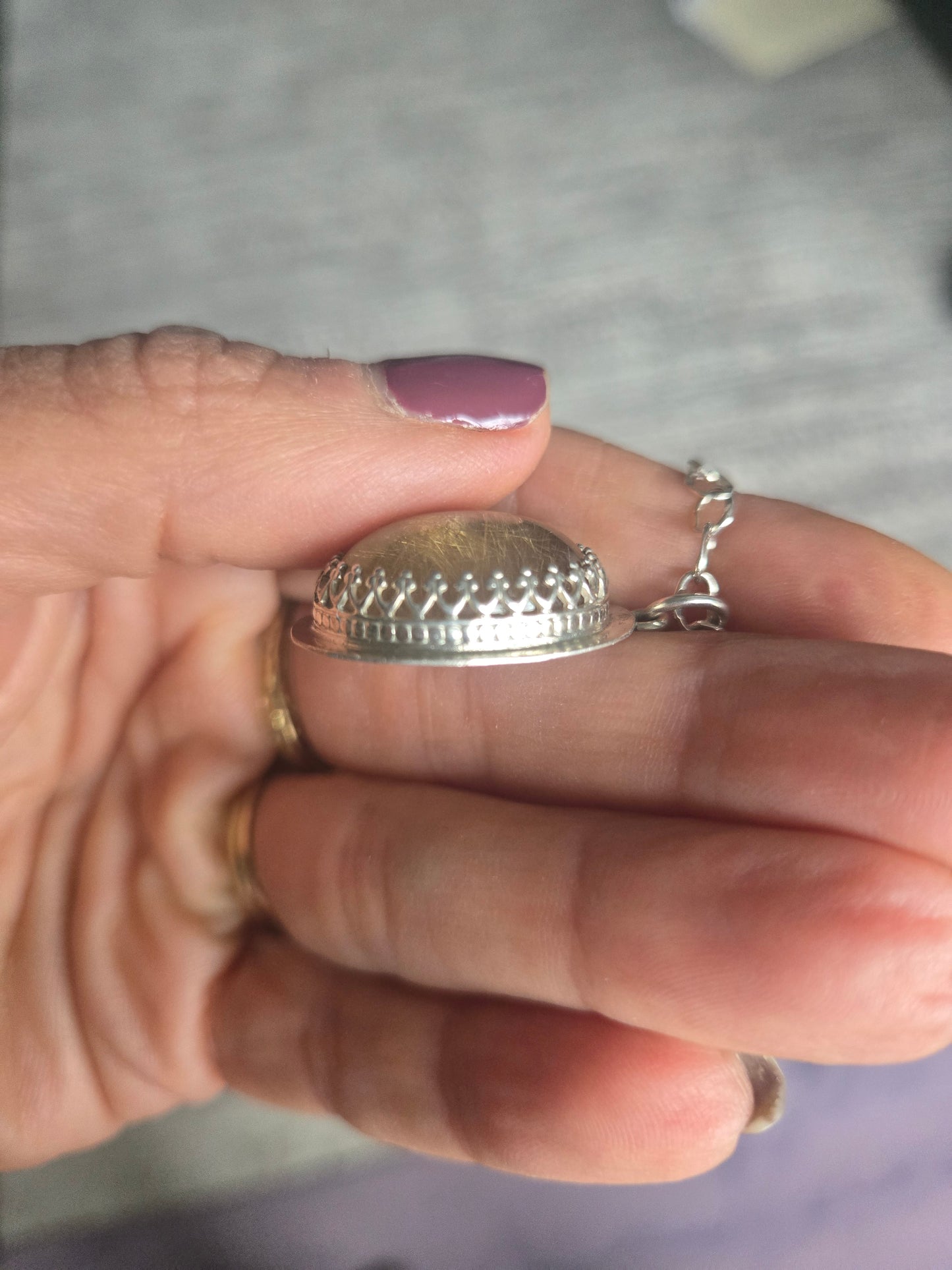 Sunny Little Rutilated Quartz Pendant Necklace