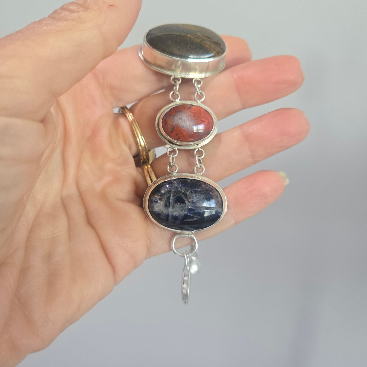 Multistone Sterling Silver Bracelet