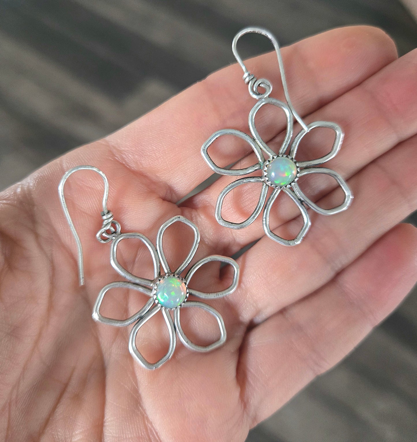 Opal Blossom Earrings