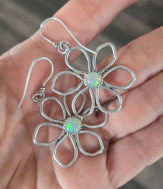 Opal Blossom Earrings