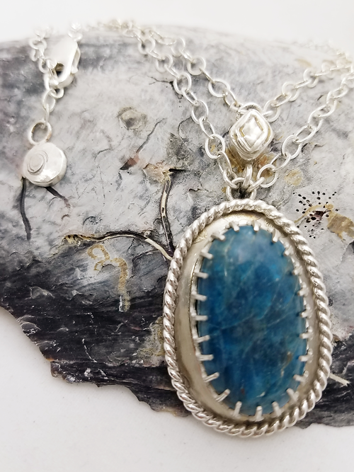 apatite pendant necklace