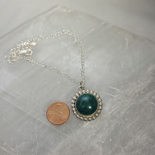 chrysocolla pendant necklace