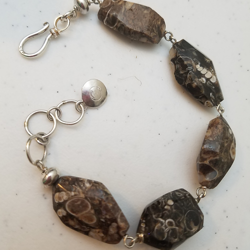 turritella agate bracelet