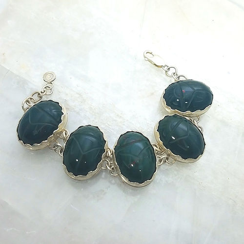 bloodstone scarab bracelet