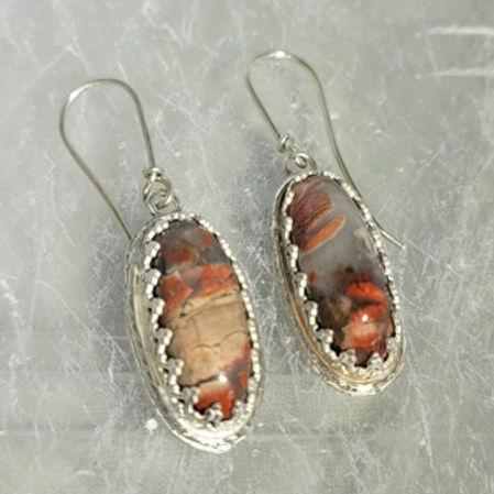 red jasper earrings