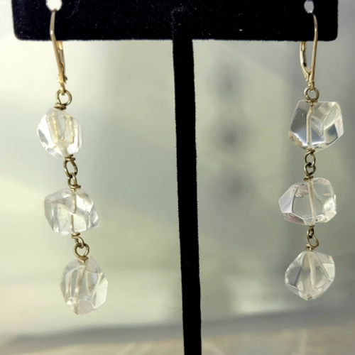 rock crystal earrings