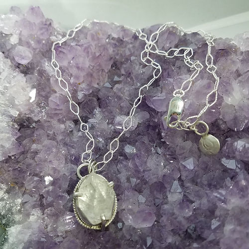 herkimer diamond pendant necklace