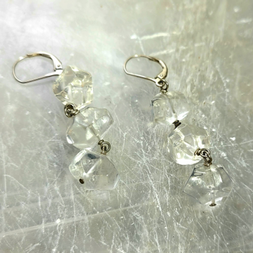 rock crystal earrings