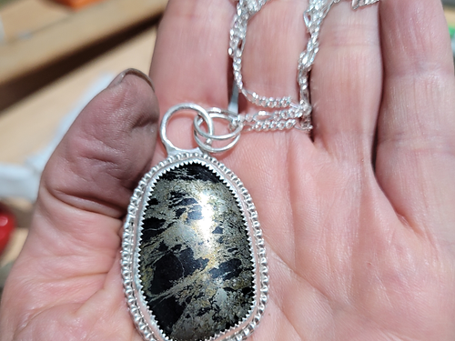 apache gold sterling silver pendant necklace