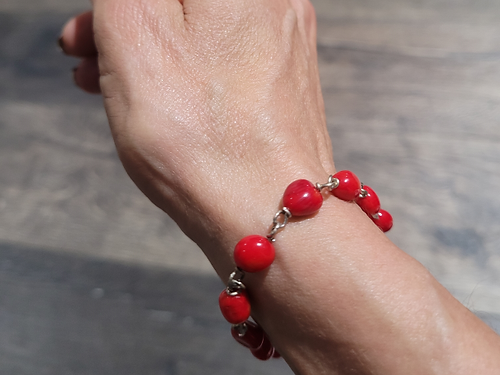 red coral bracelet