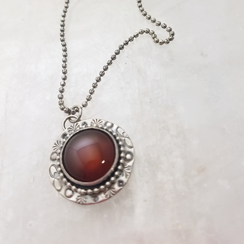 carnelian infinity pendant necklace