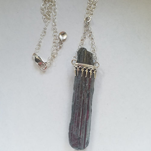 stibnite wand necklace