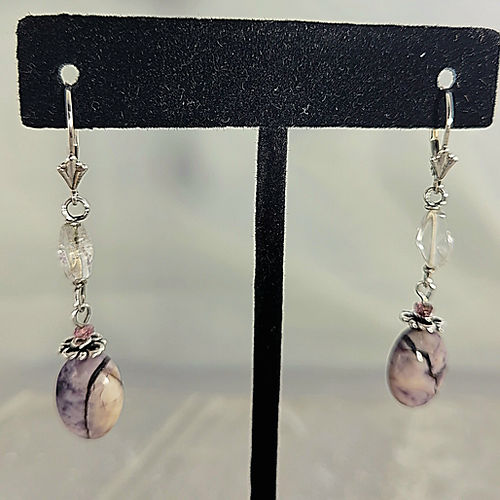 tiffany stone dangle earrings